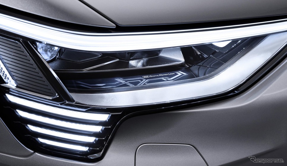 アウディ e-tron スポーツバックのデジタルマトリクスヘッドライト《photo by Audi》