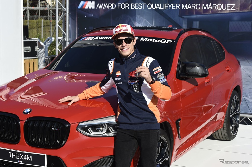 マルク・マルケス選手とBMW X4M コンペティション《photo by BMW》