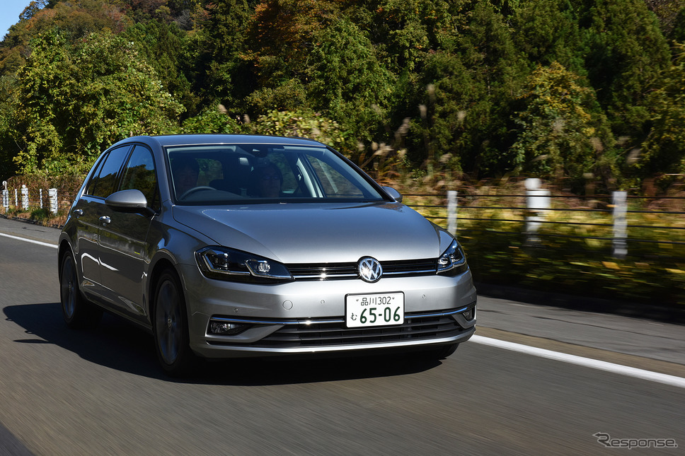 VWゴルフTDI(写真は帰路)《撮影 中野英幸》
