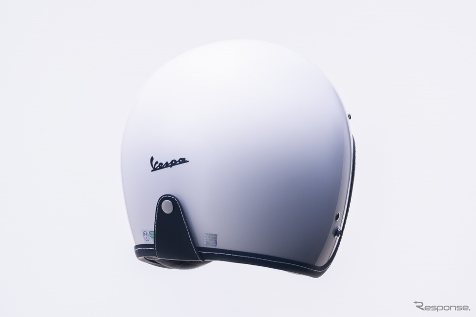 ベスパ純正ヘルメット 単色モデル（ホワイト）《画像：ピアッジオグループジャパン》
