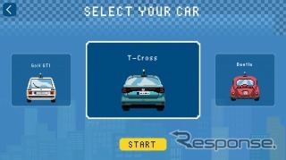 スマートフォン向けアプリ「Play On! by Volkswagen」の新ゲーム「ランランワーゲン」《画像:フォルクスワーゲングループジャパン》