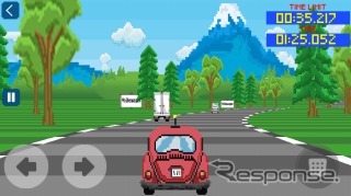 スマートフォン向けアプリ「Play On! by Volkswagen」の新ゲーム「ランランワーゲン」《画像:フォルクスワーゲングループジャパン》