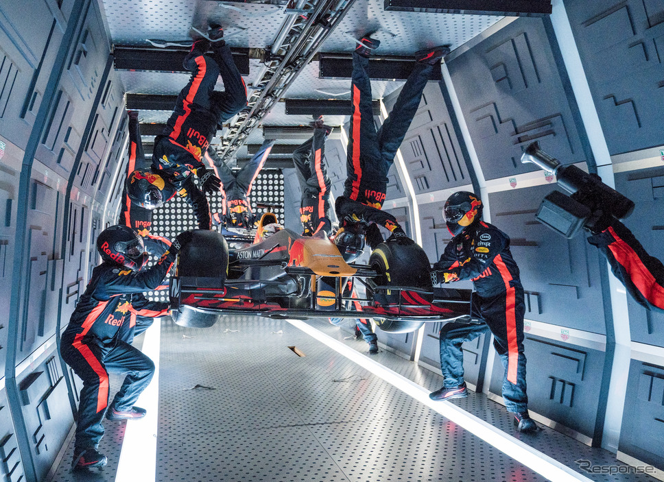 レッドブルが“無重力下でのF1ピットストップ”にチャレンジ。《写真提供 Red Bull》