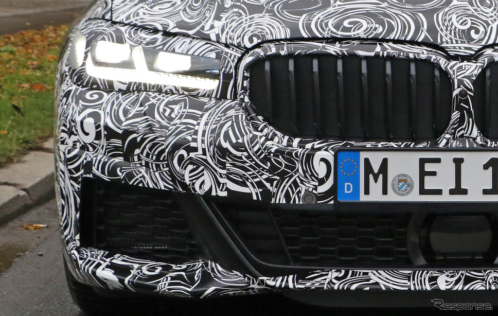 BMW 5シリーズ 改良新型 Mスポーツパッケージ（スクープ写真）《APOLLO NEWS SERVICE》