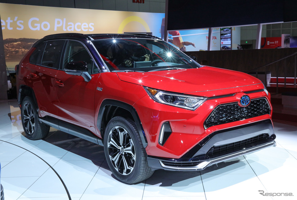 トヨタ RAV4プライム(PHV。ロサンゼルスモーターショー2019)《撮影 佐藤靖彦》