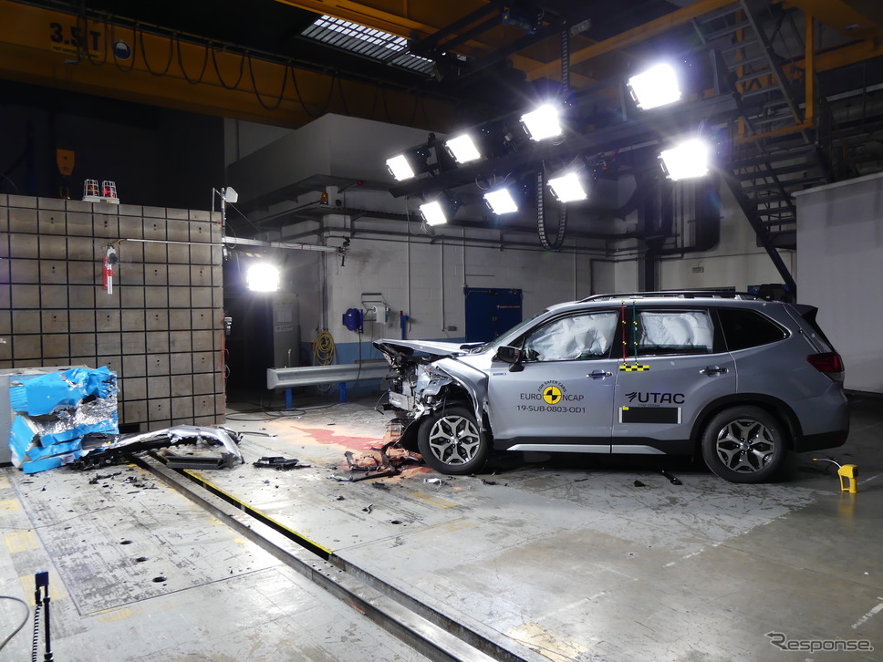 前面オフセットクラッシュテスト《photo by Euro NCAP》