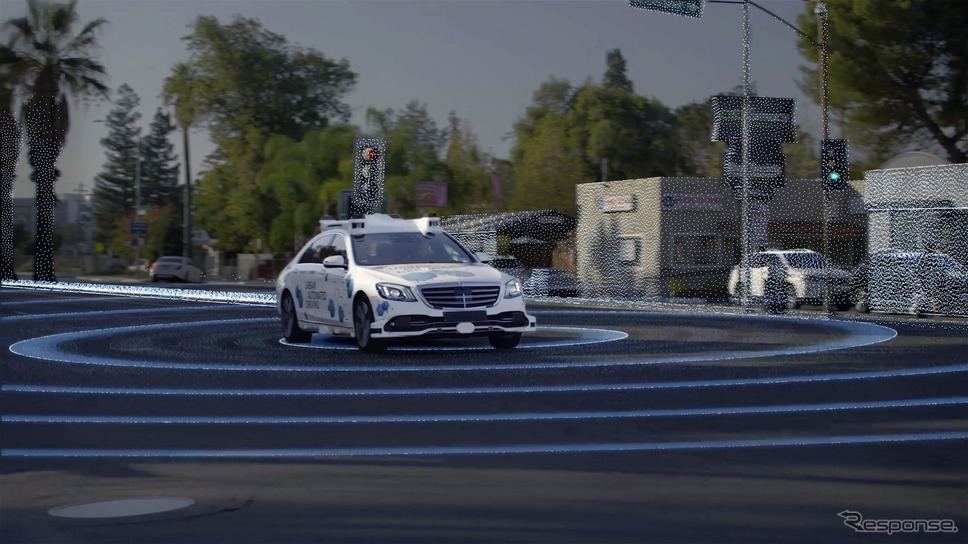 メルセデスベンツ Sクラス の自動運転車によるライドシェアの実証実験《photo by Mercedes-Benz》