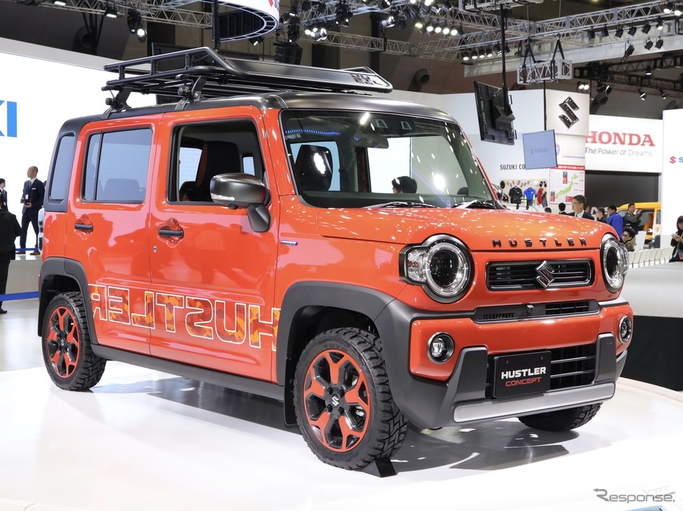 ティザーサイトが開設されたスズキ・ハスラー新型(東京モーターショー2019)《撮影 愛甲武司》