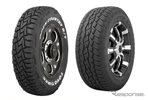 オープンカントリーR/T(左)とオープンカントリーA/Tプラス《画像:TOYO TIRE》