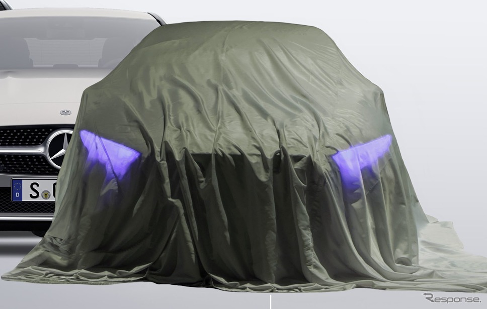 メルセデスベンツが2020年に発表する新型車のティザーイメージ《photo by Mercedes-Benz》