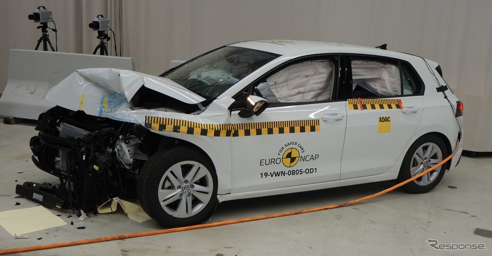 フォルクスワーゲン・ゴルフ 新型のユーロNCAP衝突テスト《photo by EURO NCAP》