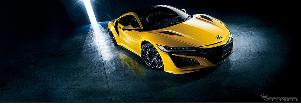 ホンダ NSX(インディイエロー・パールII)《画像:本田技研工業》