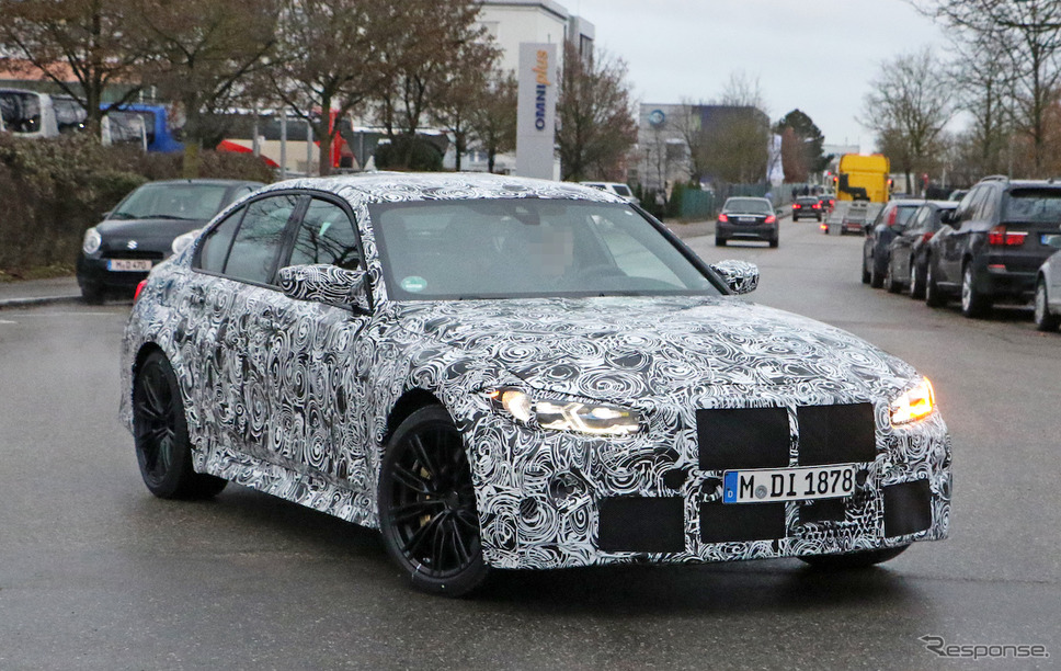 BMW M3 新型プロトタイプ(スクープ写真)《APOLLO NEWS SERVICE》