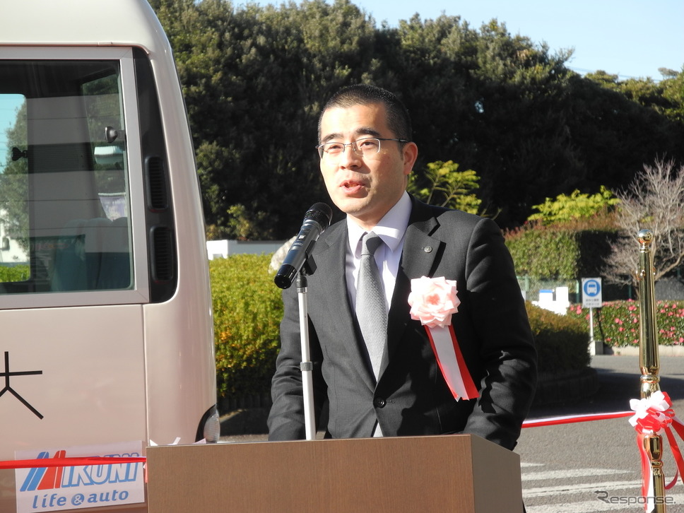 埼玉工業大学の松川聖業理事長《撮影 山田清志》