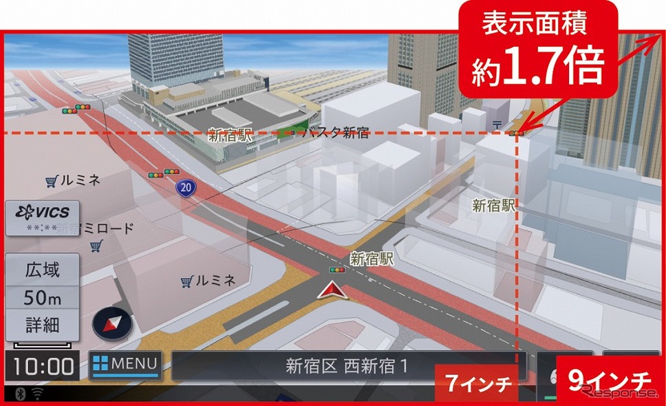 スズキ ハスラー 全方位モニター付メモリーナビゲーション《画像：スズキ》