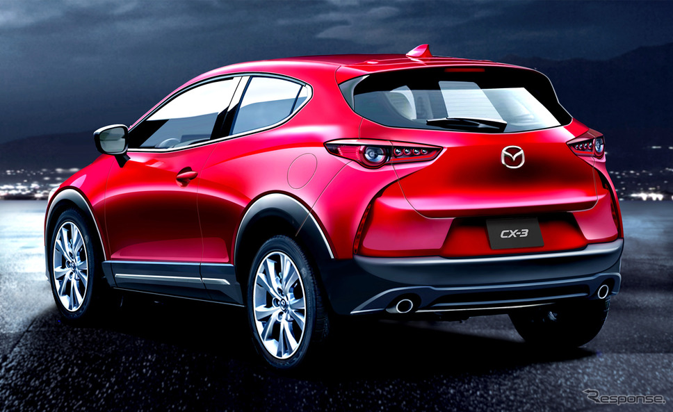 マツダ CX-3 次期型(予想CG)《APOLLO NEWS SERVICE》
