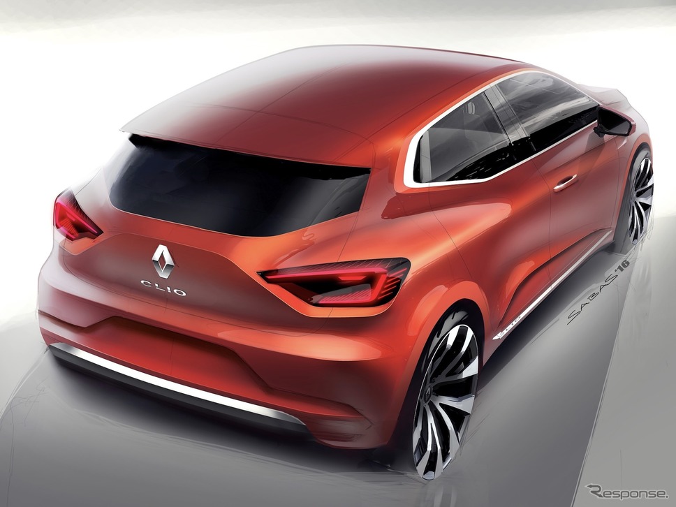 ルーテシア新型のデザインスケッチ《sketch by Renault》