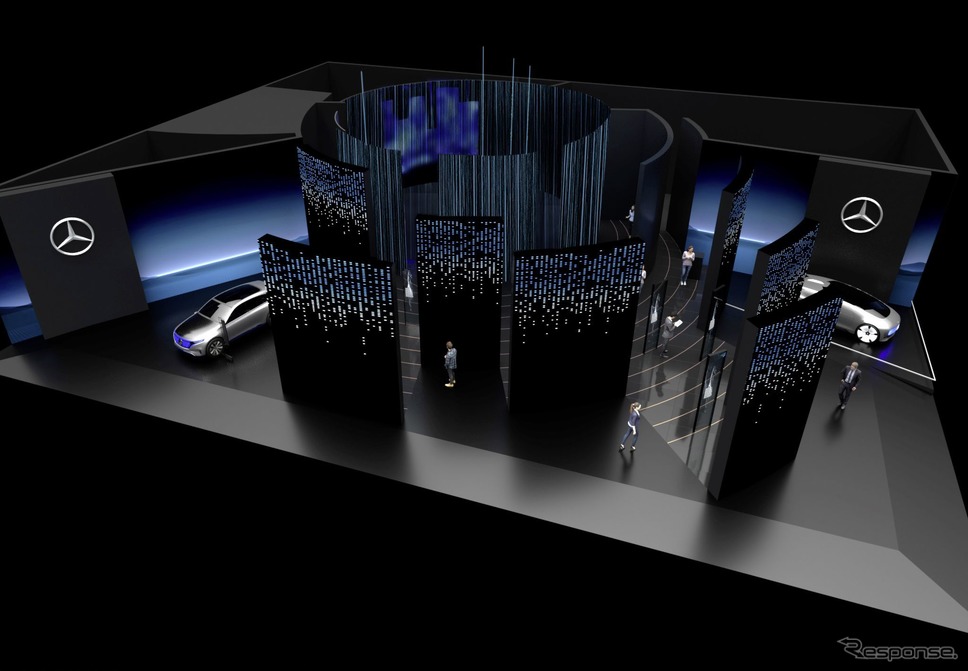 メルセデスベンツのCES 2020のブースイメージ《photo by Mercedes-Benz》