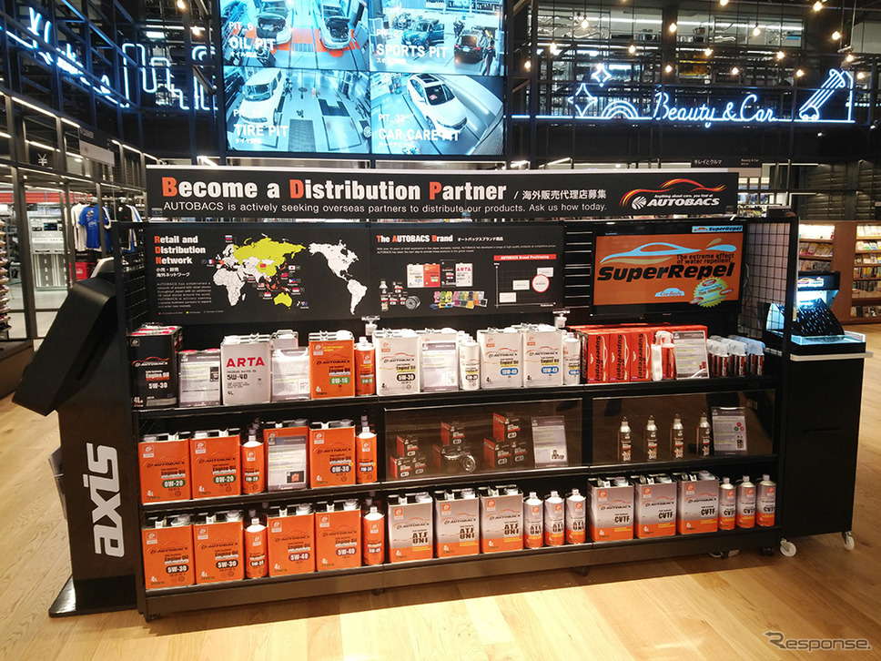 海外事業者向けの商品展示ブース《画像：オートバックスセブン》