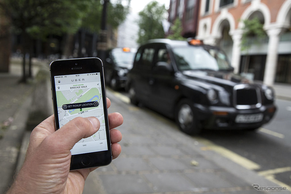 スマートフォンを利用したMaaS、配車サービスのUber(参考画像)《写真 Getty Images》