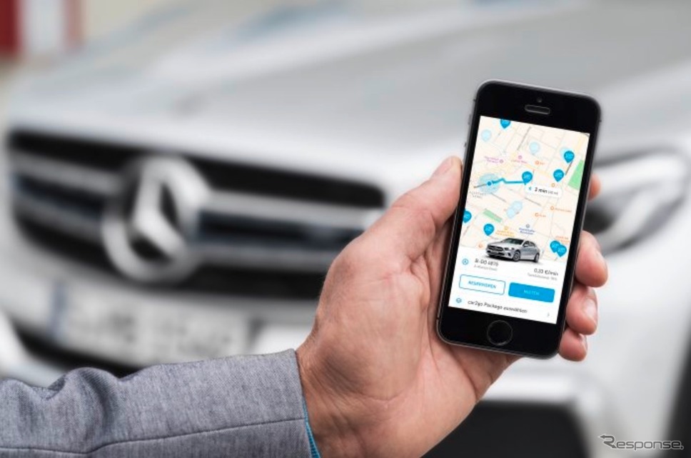 メルセデスベンツ(ダイムラー)が提供する「car2go」《Photo by Mercedes-benz》