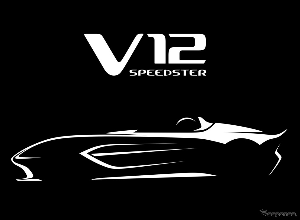アストンマーティン V12スピードスターのイメージスケッチ《photo by Aston Martin》