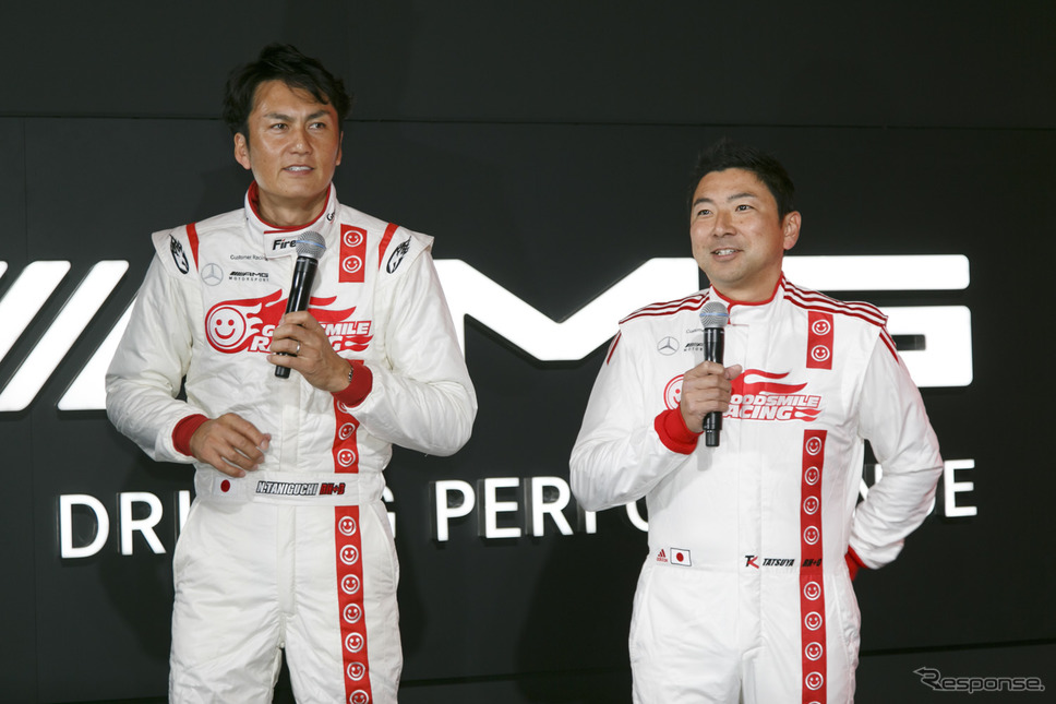 GOODSMILE RACING & TeamUKYOの谷口信輝選手(左)と片岡龍也選手(右)《撮影 佐藤隆博》