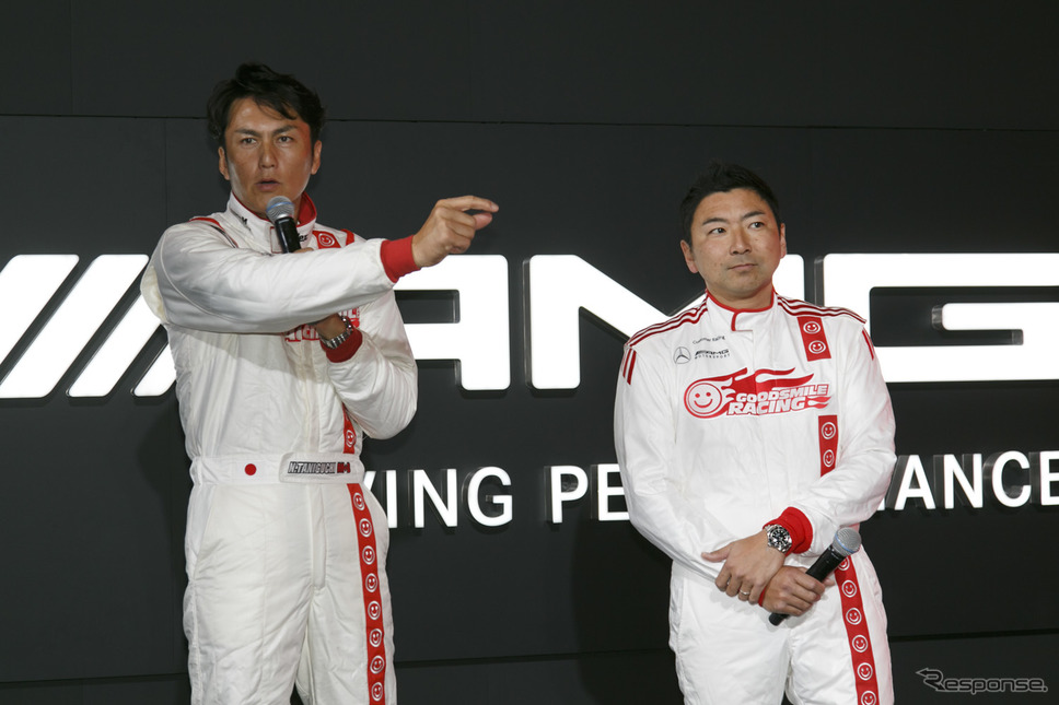 GOODSMILE RACING & TeamUKYOの谷口信輝選手(左)と片岡龍也選手(右)《撮影 佐藤隆博》