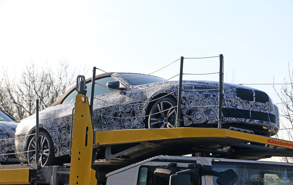 BMW 4シリーズ カブリオレ 次期型プロトタイプ(スクープ写真)《APOLLO NEWS SERVICE》