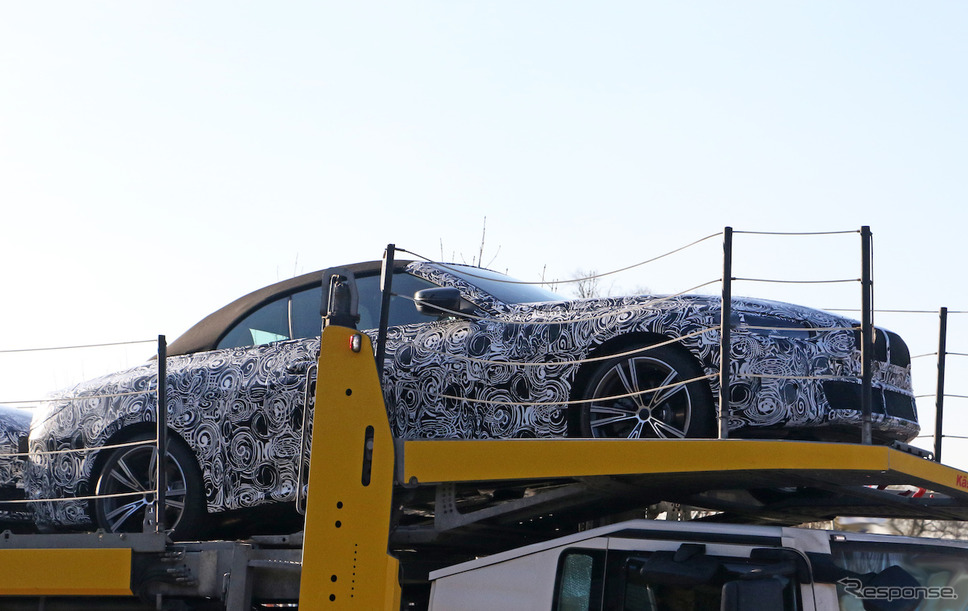 BMW 4シリーズ カブリオレ 次期型プロトタイプ（スクープ写真）《APOLLO NEWS SERVICE》