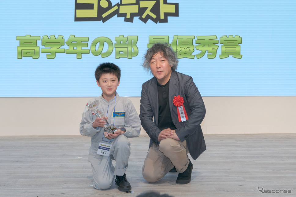 最優秀賞 高学年の部「エネルギーはトイレから」三浦士さん《撮影 関口敬文》