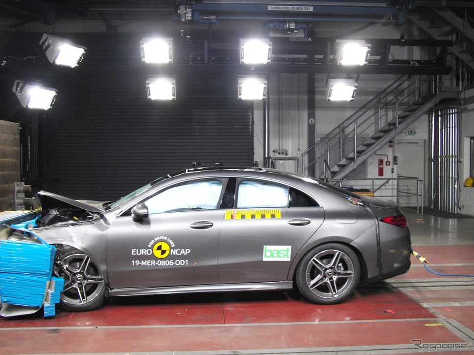 メルセデスベンツCLA新型のユーロNCAP衝突テスト《photo by EURO NCAP》