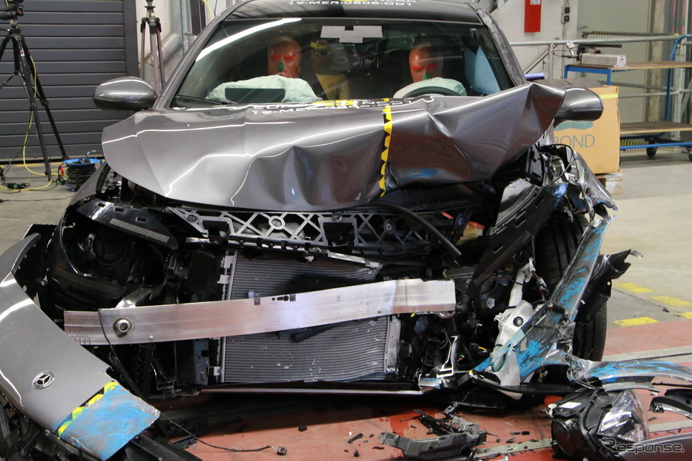 メルセデスベンツCLA新型のユーロNCAP衝突テスト《photo by EURO NCAP》