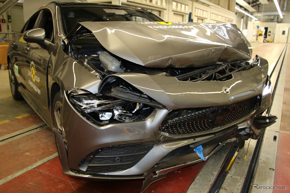 メルセデスベンツCLA新型のユーロNCAP衝突テスト《photo by EURO NCAP》
