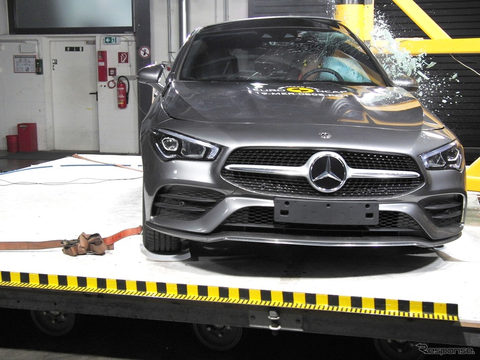 メルセデスベンツCLA新型のユーロNCAP衝突テスト《photo by EURO NCAP》