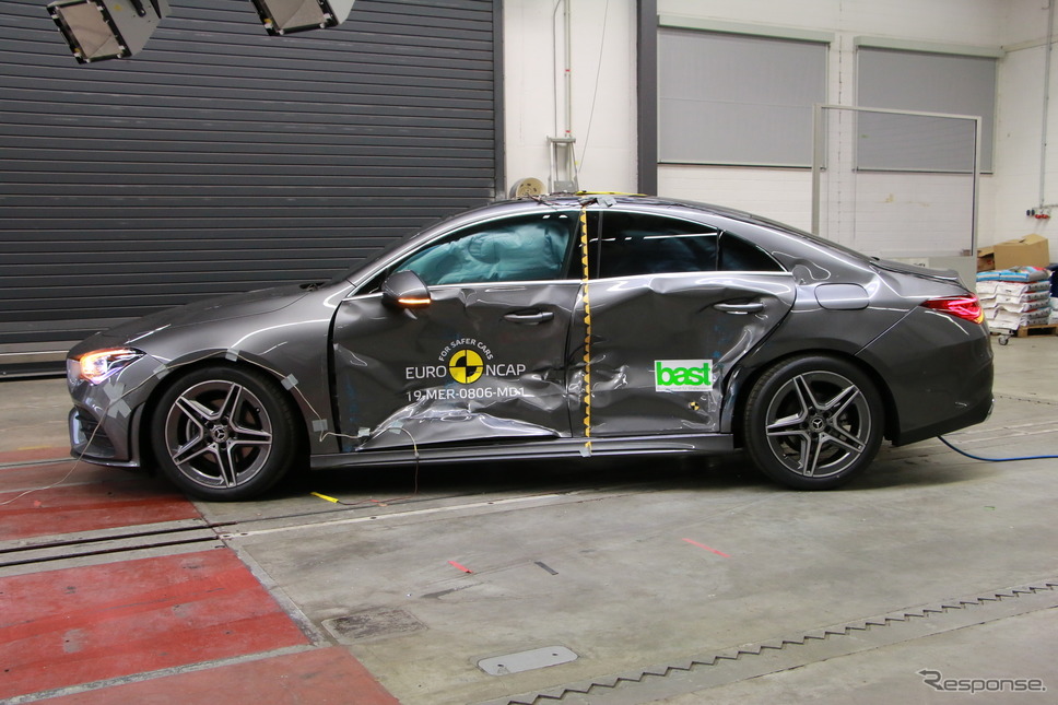 メルセデスベンツCLA新型のユーロNCAP衝突テスト《photo by EURO NCAP》