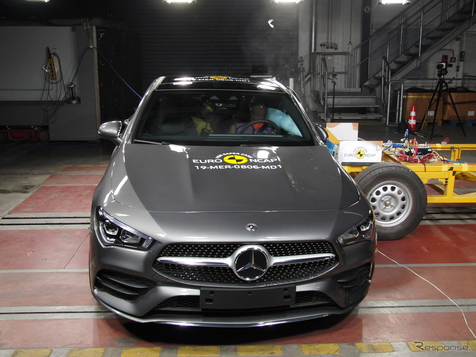 メルセデスベンツCLA新型のユーロNCAP衝突テスト《photo by EURO NCAP》