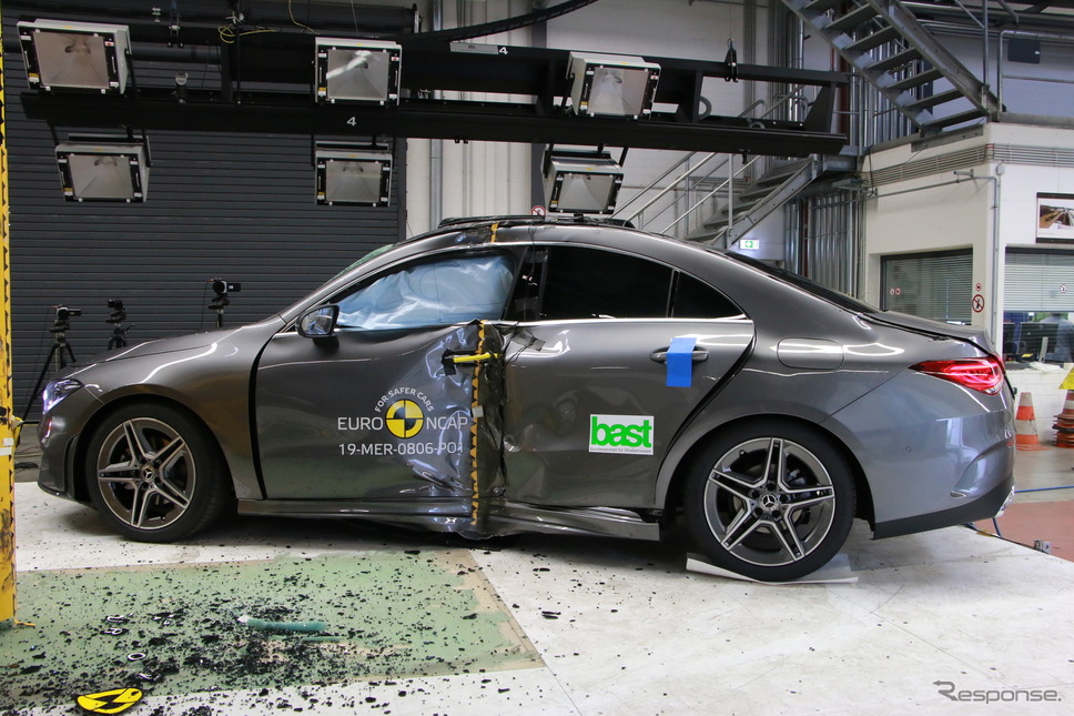 メルセデスベンツCLA新型のユーロNCAP衝突テスト《photo by EURO NCAP》