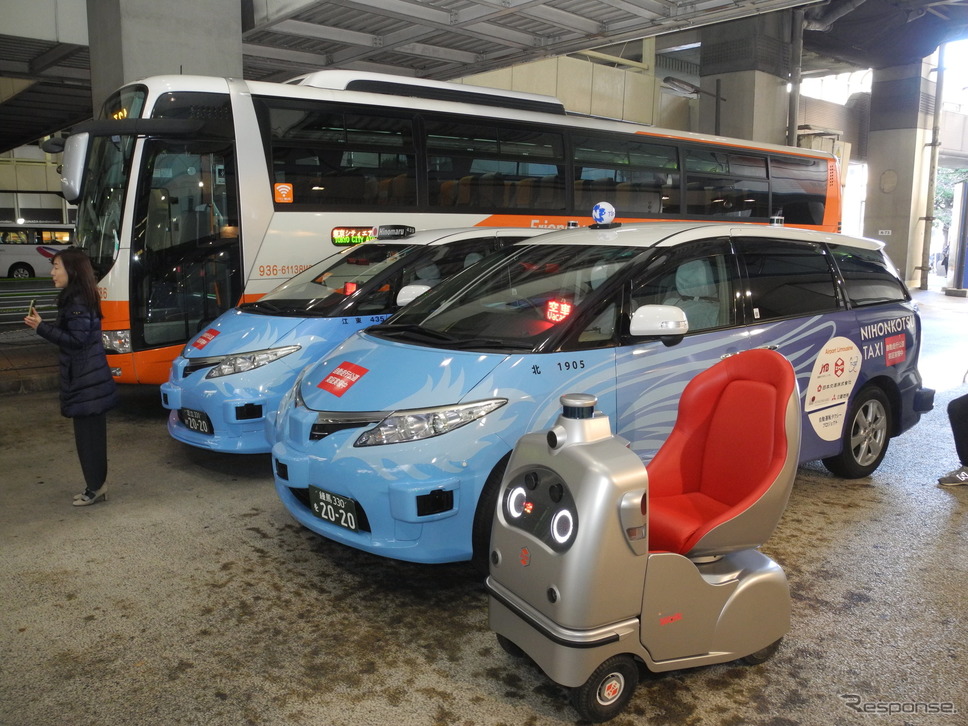 “東京版MaaS”の実証実験で使われる車両《撮影 山田清志》