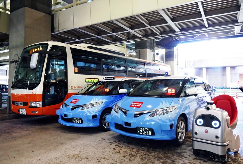 空港リムジンバス・自動運転タクシー・自動運転モビリティを活用した MaaS 実証実験を世界で初めて実施