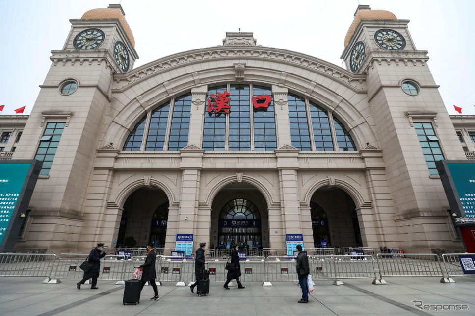 閉鎖された武漢市の漢口駅《photo (c) Getty Images》