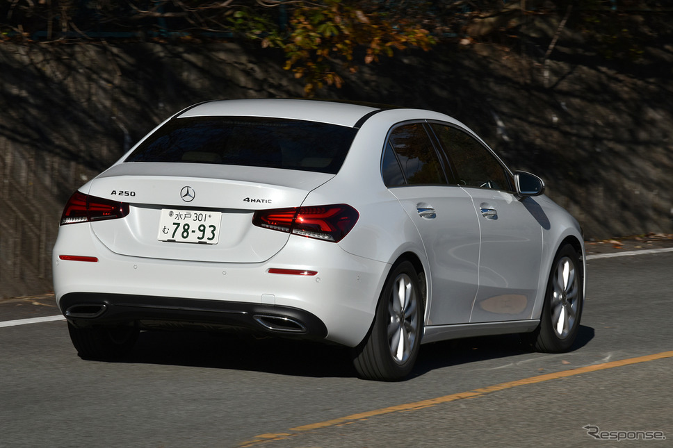 メルセデスベンツ Aクラスセダン(A250 4MATIC)《撮影 中野英幸》