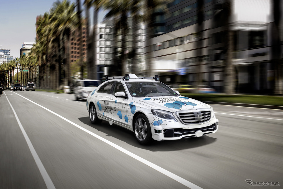 ボッシュとダイムラーが共同開発している自動運転車《photo by Bosch》