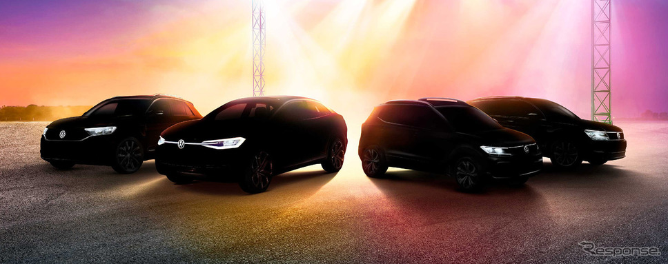 フォルクスワーゲンの新型SUVのティザーイメージ《photo by VW》