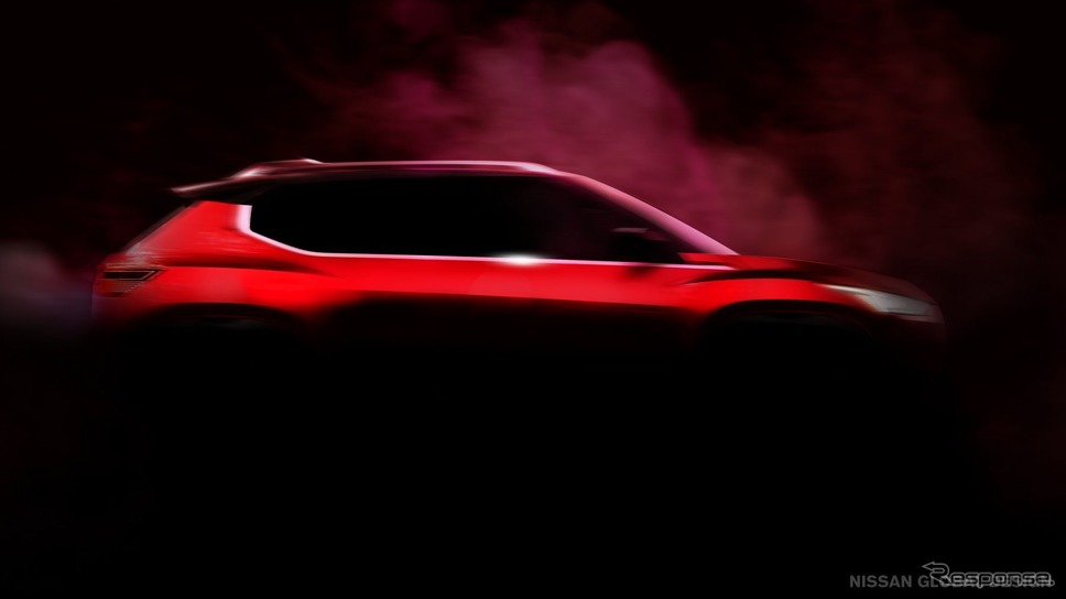 日産の新型コンパクトSUVのティザーイメージ《photo by Nissan》