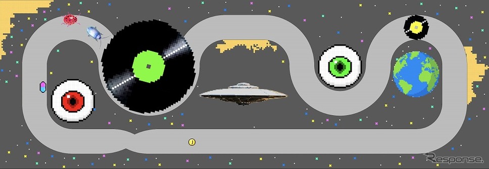 サーキットを上から見た場合のイメージ《画像:ソニー》