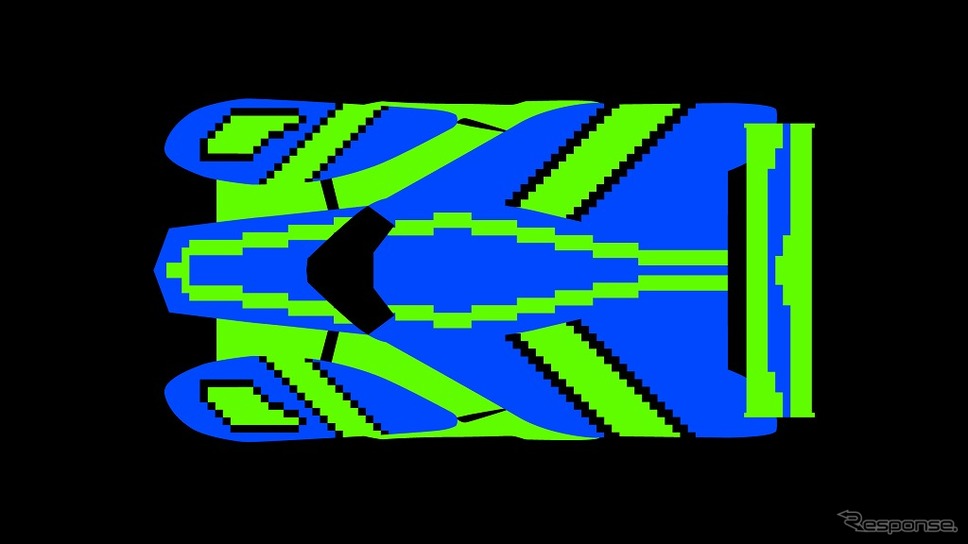 車体にマッピングされるボディデザインのイメージ《画像:ソニー》