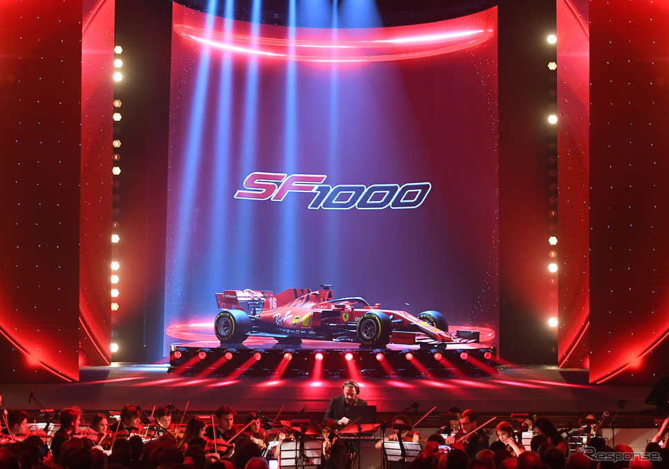 フェラーリの2020年型F1マシン「SF1000」が公開された。《写真提供 Ferrari》