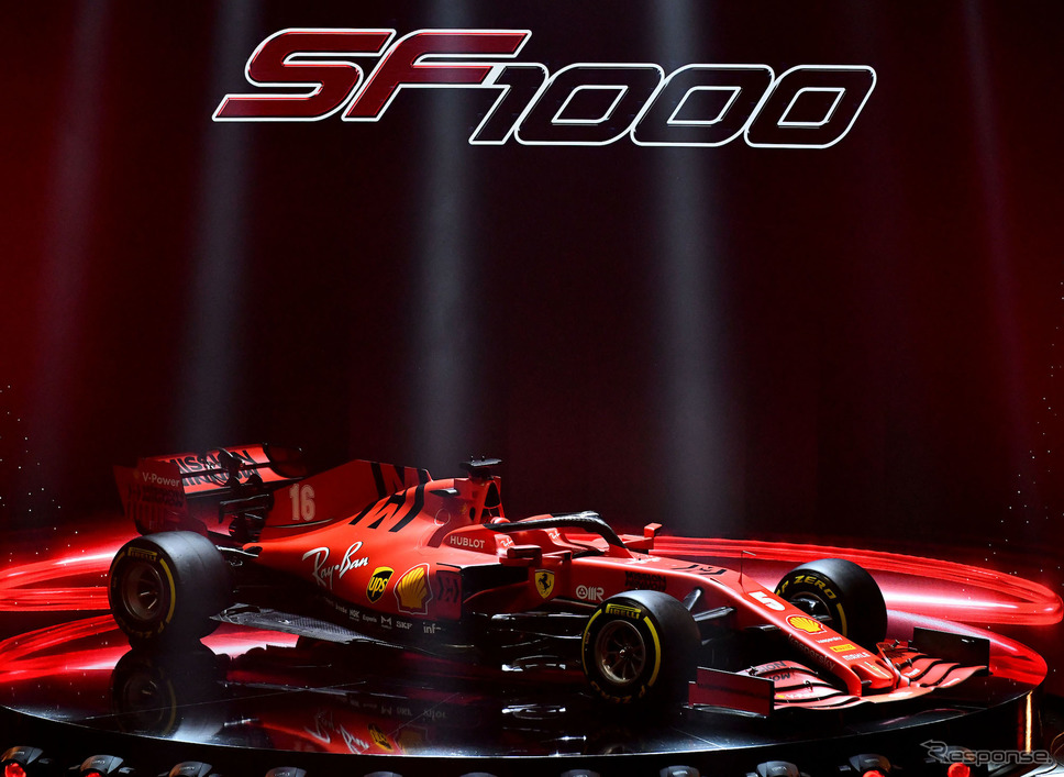 フェラーリの2020年型F1マシン「SF1000」が公開された。《写真提供 Ferrari》