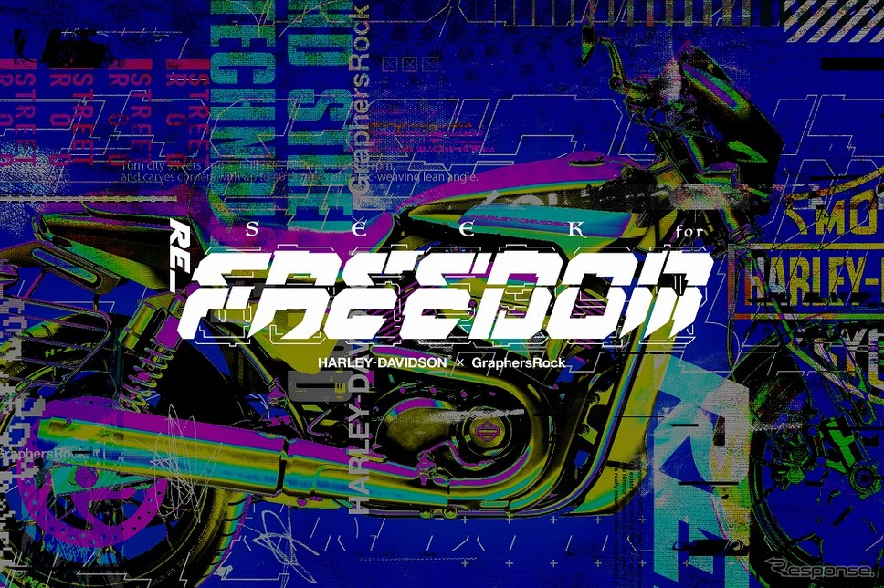 ハーレー×グラファーズロック、オリジナルデザインの「ストリートロッド」《画像:ハーレーダビッドソンジャパン》